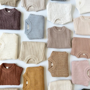 Chunky Knitted Adult  Woman's Sweater | Braided Cotton Oversized LADIES Sweater